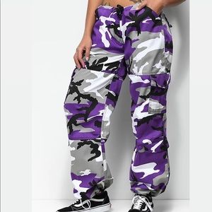 Zumiez Violet Camo Pants (fits small-medium)